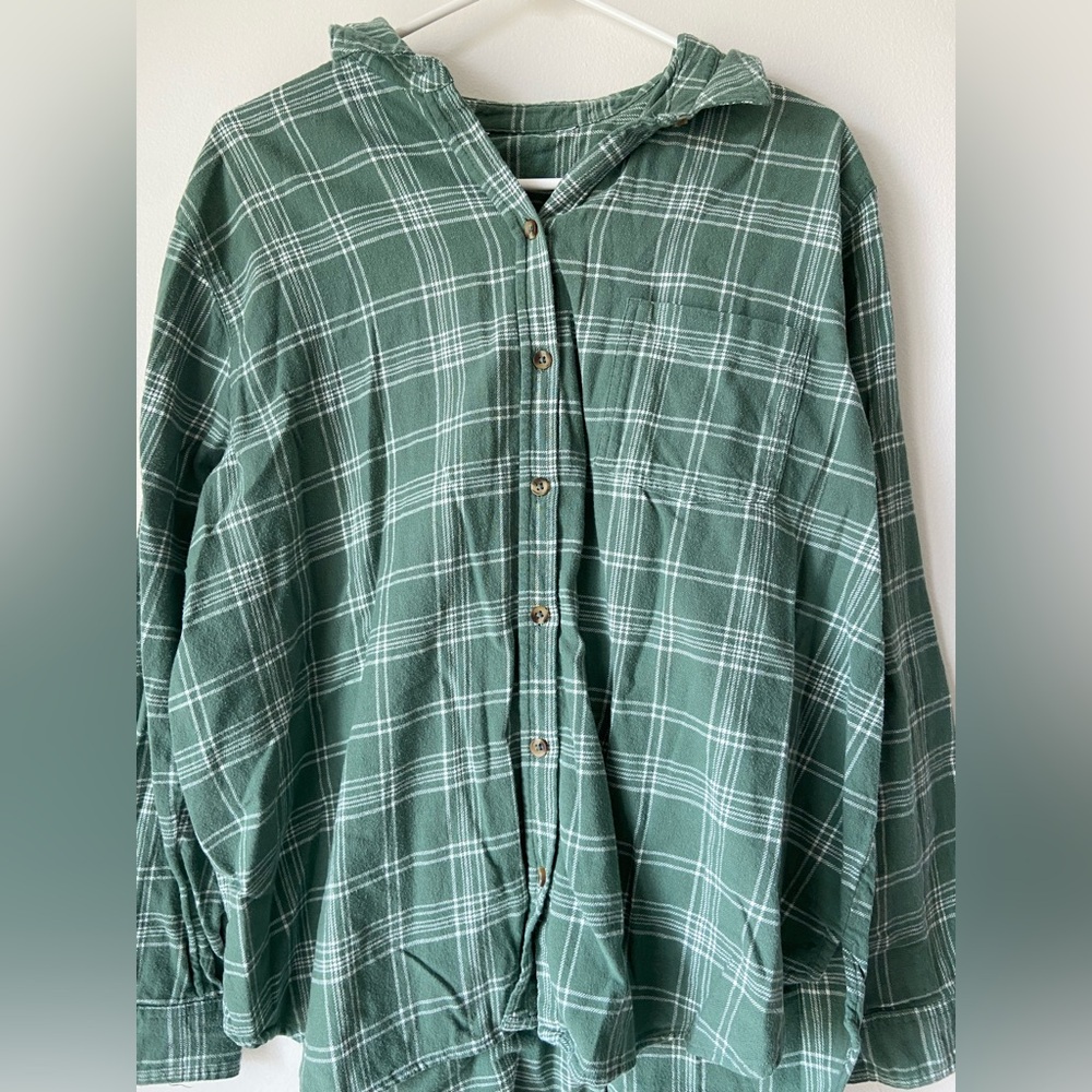 Women's Plaid Print Flannel Shirt - Picture 3 of 10